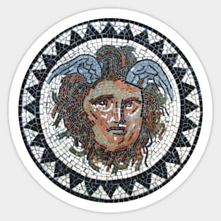 Ancient Greek mosaic Medusa Sticker